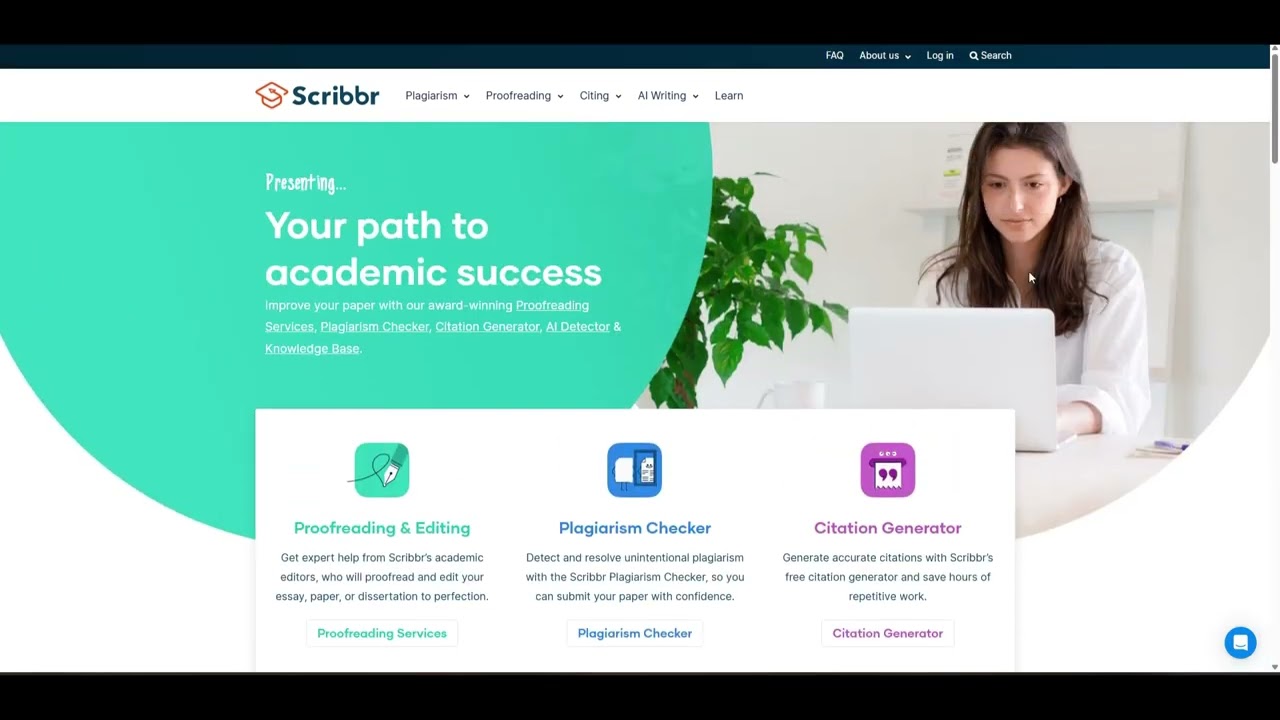 📚  رفيقك الذكي في الكتابة الأكاديمية – Scribbr! ✍️🧠