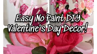 Easy NO PAINT DIY Valentine's Day Decor!! // Dollar Tree & Daiso screenshot 2
