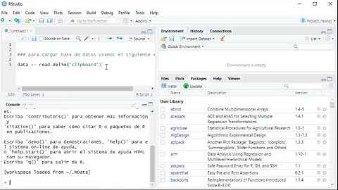 Cargar base de datos a RStudio