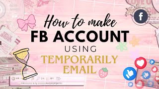how to make a fb account using tempmail  screenshot 3
