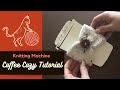 How to Knit a Farmhouse Coffee Cup Cozy Tutorial on Small Circular Knitting Machine