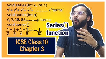 Series( ) function - Method Overloading | ICSE Class 10 | Arth Vahaluwala