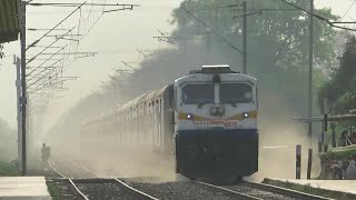 Fastest Diesel Engine Action In India Full Dust Storm Kota Patna Express