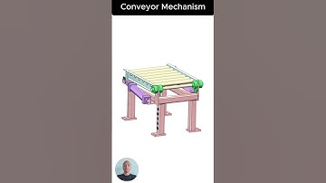 Conveyor Mechanism Working #shorts #engineering #mechanical #working #solidworks