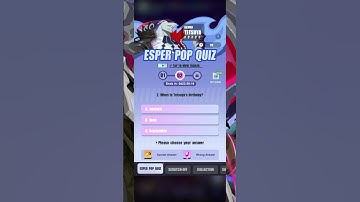 Tetsuya (Akuru) Esper Pop Quiz Day 2 Helper!