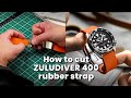 How to fit the ZULUDIVER 400 rubber strap