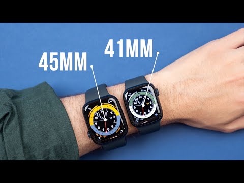 Apple Watch Series 8 - Size Comparison on Wrist! (41mm vs 45mm)