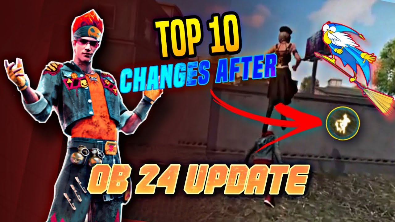 Top 10 changes after OB24 update || Huge changes in free fire || Shooters Official.