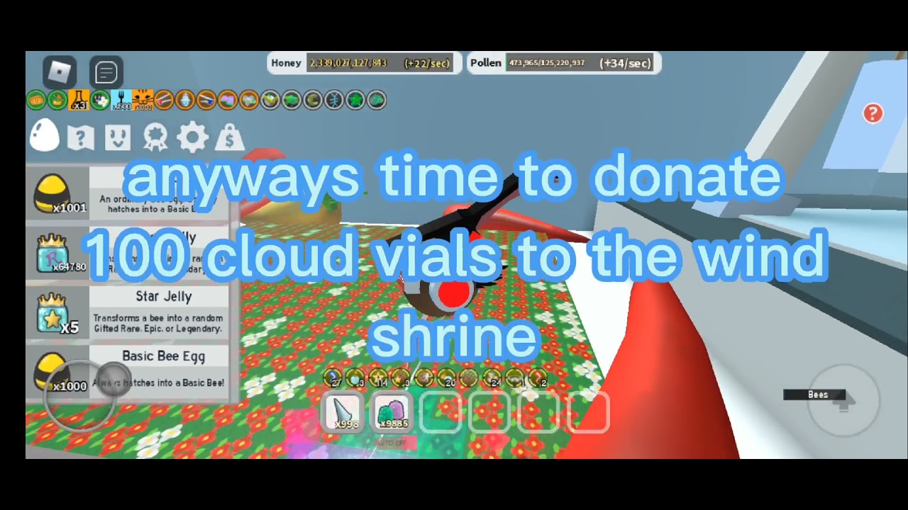 donating-100-cloud-vials-to-the-wind-shrine-bee-swarm-simulator-test-realm-youtube