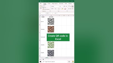 How to Create QR code in Excel #shorts #exceltricks