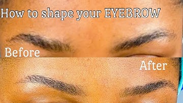 How to shape your EYEBROWS with RAZOR | Eyebrow Tutorial