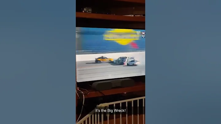 The Big Wreck at Daytona. 8-9 cars involved. The 2...