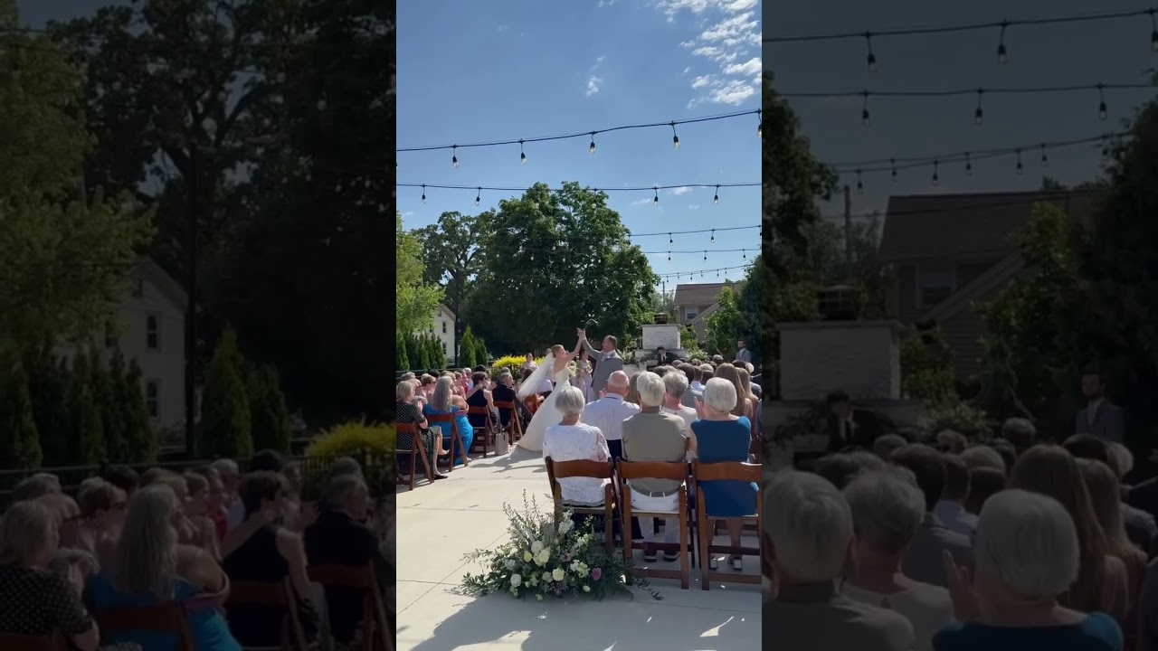 Nothing like a ceremony on our Hearth Patio at 10 South ❤️ 