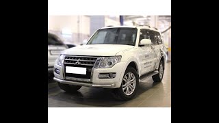 Защита переднего бампера Mitsubishi Pajero IV