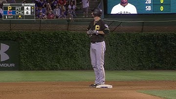 PIT@CHC: Mercer ropes a two-run double to the corner