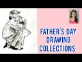 Fathers day drawing collections 2021sketch with kirithifathers day drawings 
