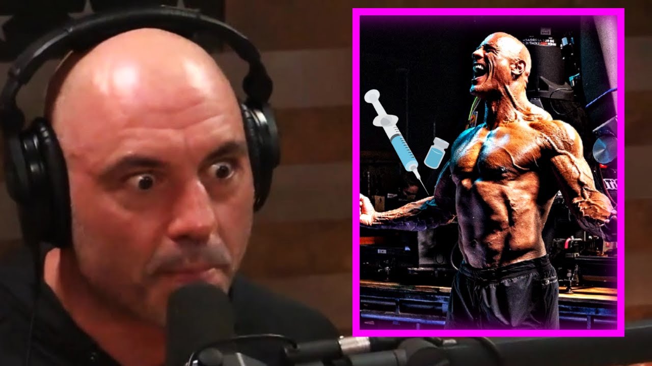 Joe Rogan Shoots On The Rock 💪💉 - YouTube