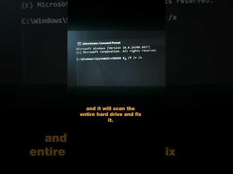 This administrator command bypasses corrupted data sectors forever 💾 #DataRecovery #SystemRestore