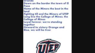 Fight song for the miners of texas el paso