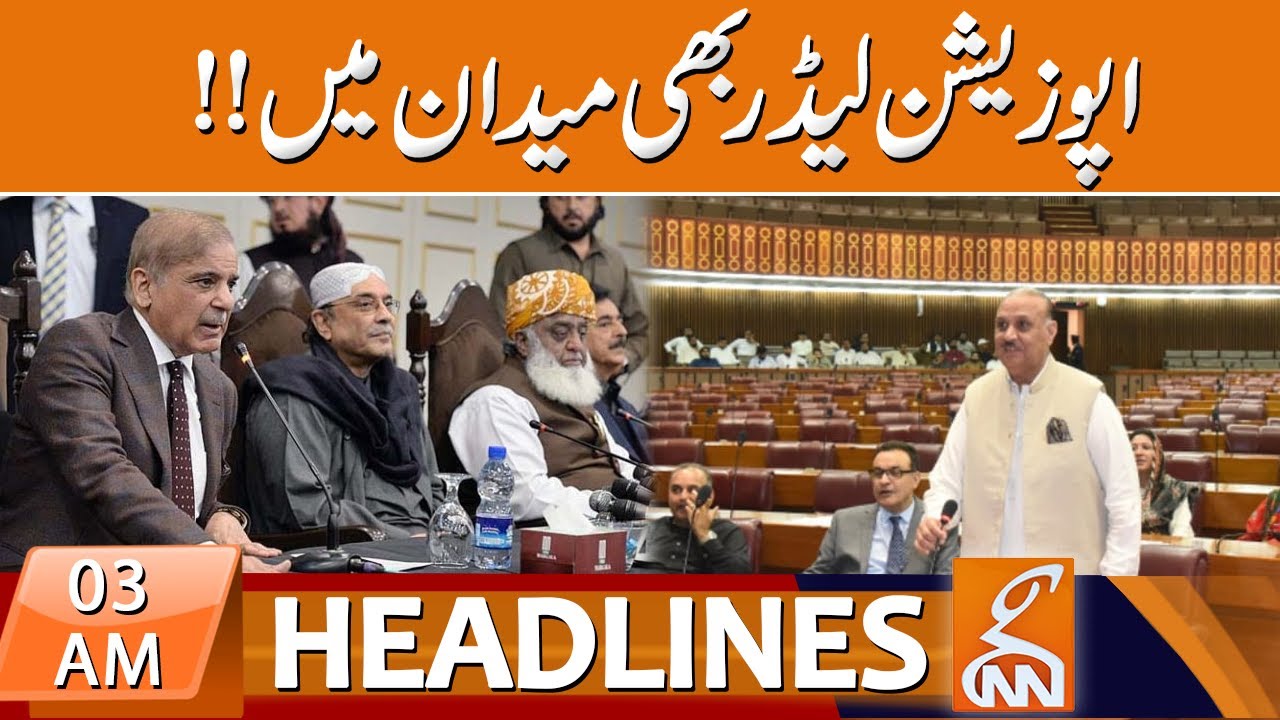 Opposition leader Raja Riaz In Action | News Headlines | 03 AM | 31 ...