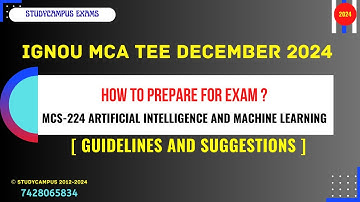mcs 224 examination question analysis | artificial intelligence & machine learning  | for Dec-2024