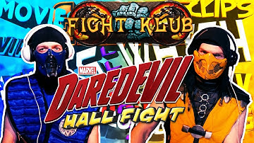 Scorpion and Sub-zero REACT - DAREDEVIL Hallway Fight Scene | MKX PARODY REACTION!
