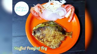 Stuffed Pomfret Fry Recipe|भरलेले पापलेट|Bharlele Paplet| Seafood Receipe @vihaansfunzone4089
