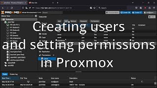 How to create users and set permissions in Proxmox