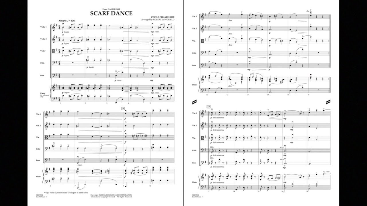 Scarf Dance by Cécile Chaminade/arr. Robert Longfield YouTube