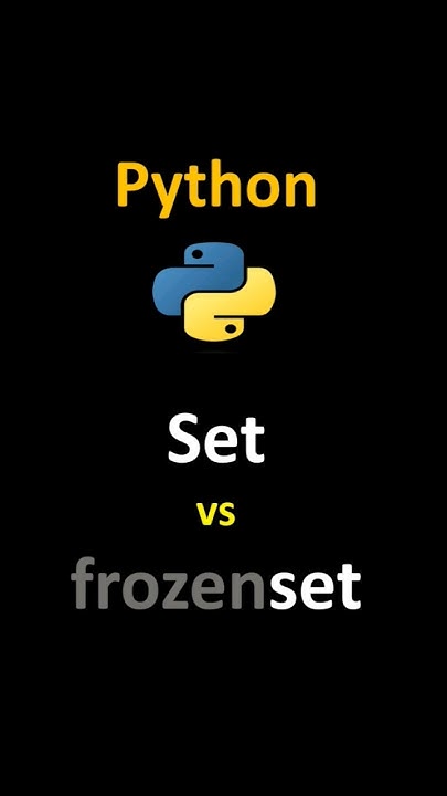 Python set and frozenset #python #coding #set #frozenset # ...