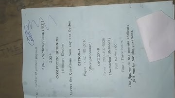 Microprocessor Question paper ( Part 1 ) for Bsc computer science, IT, BCA, Explained in Assamese