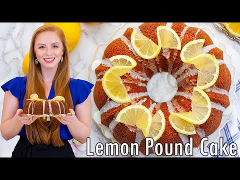 EASY Lemon Pound Cake Recipe | Extra Lemony with Lemon Glaze!