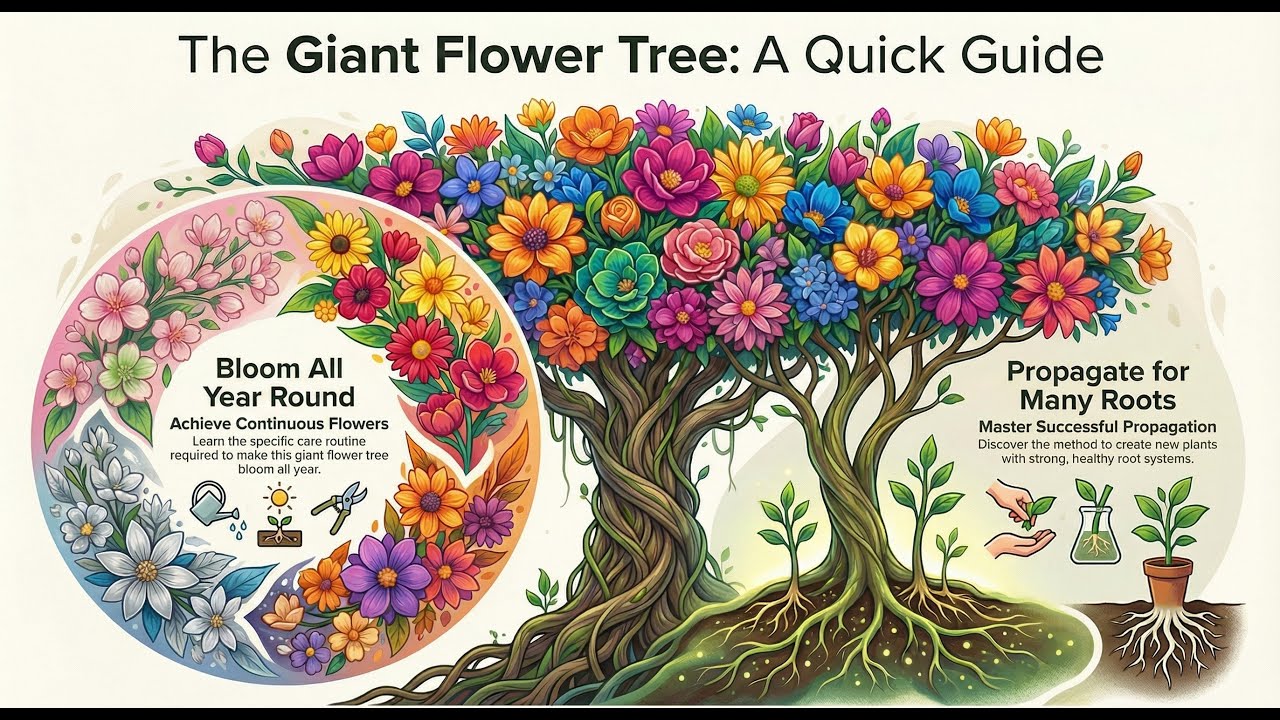 The Giant Flower Tree: How to Grow &Propagate Blooms All Year Round 