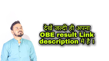 #OBE_RESULT  SOL DELHI UNIVERSITY#result#importantinformation