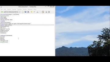 Section/ Subsection formation in Latex
