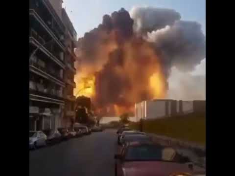 Beirut explosion slowmotion