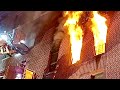 FDNY BOX 1821 ~ FDNY BATTLING FAST MOVING FEROCIOUS 2ND ALARM FIRE ON BROADWAY IN INWOOD, MANHATTAN.