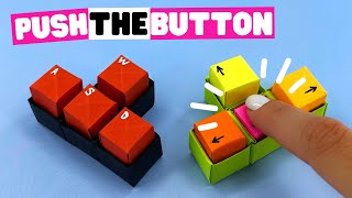 How to make NO GLUE origami BUTTON KEYBOARD [origami pop it]