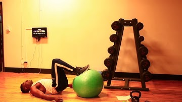 Stability Ball Bridge to Eccentric Leg Curl