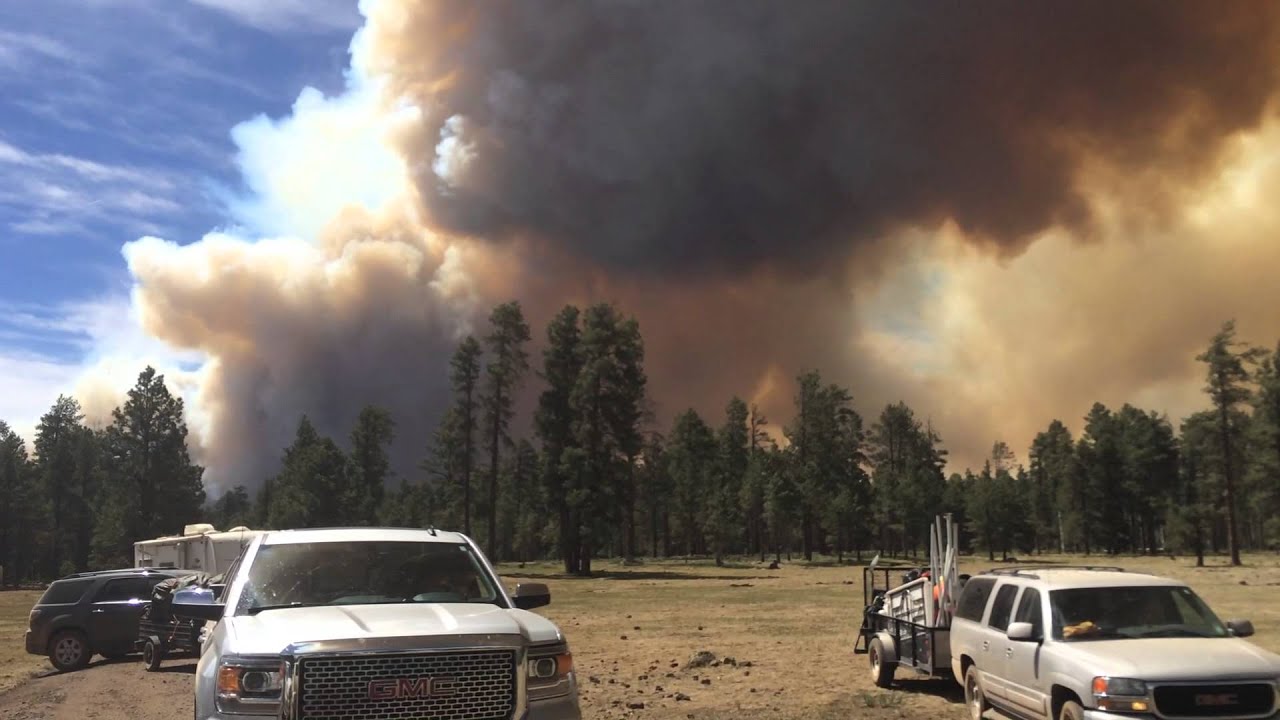 San Juan Fire Right Before Evacuation