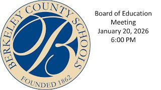 Board of Education Meeting--January 20, 2026