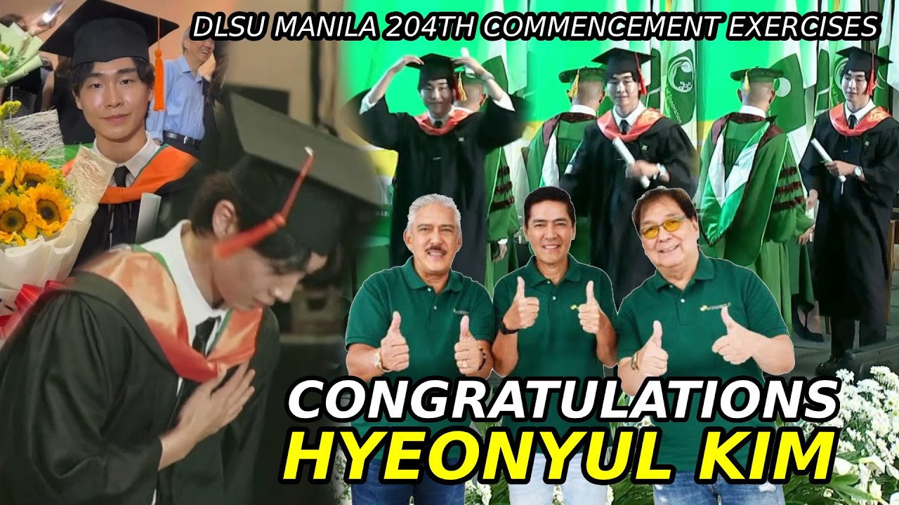 Graduation Day Nila Eat Bulaga Foreignoy Grand Winner Hyeonyul Kim Sa DLSU Manila | EatBulaga TVJ AC