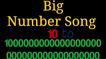 Numbers of Zero Counting from Ten to Centillion Song