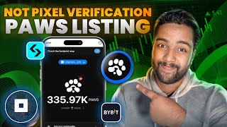 PAWS Airdrop Listing Date || NotPixel Airdrop Verification Important Step || Not Pixel Update