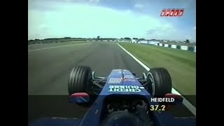 F1 – Heinz-H. Frentzen and Nick Heidfeld laps in qualifying + Onboard – Great Britain 2003