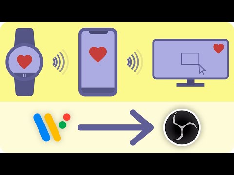 How to show WearOS heart rate monitor on stream [OBS Studio Websocket Plugin]