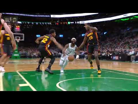 Jaylen Brown Goes Down after Scary Ankle Injury🙏🏻 vs Hawks - Mar 1, 2022