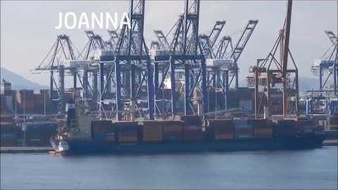 JOANNA departure from Piraeus Container Terminal