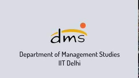 DMS, IIT Delhi Admission Form Tutorial | Admissions for the MBA Batch of 2020-22