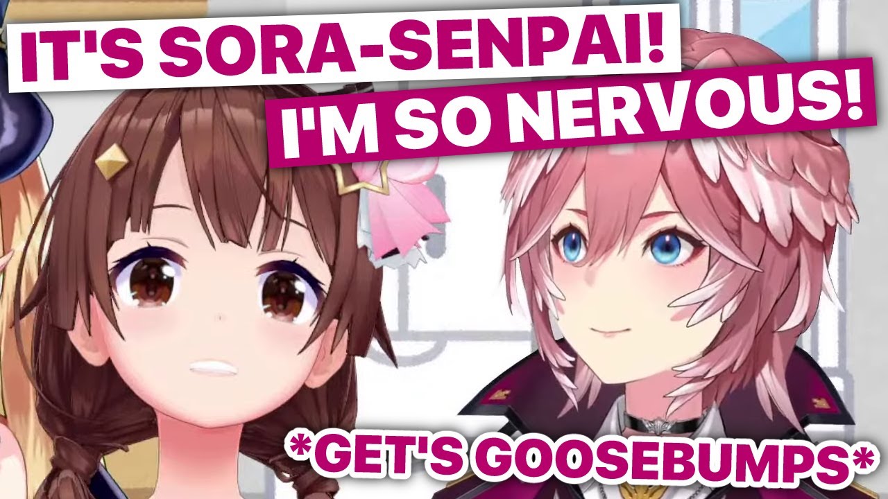 Lui Gets Goosebumps Meeting Sora (Yuzuki Choco, Tokino Sora, Takane Lui / Hololive) [Eng Subs]